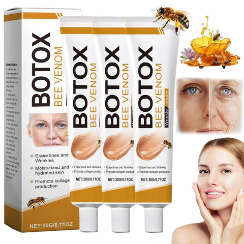 Botox Bee Venom Wrinkle Cream Anti Aging Moisturizer with Collagen Boost to Reduce Wrinkles Fine Lines
