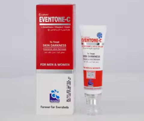 Eventone C Cream with Glutathione and Vitamin C for Brightening Even Skin Tone Healthy Daily Use